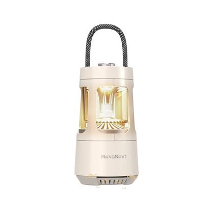 Revonext Camping Lantern Bluetooth Speaker, Rechargeable Waterproof Outdoor Lantern with 10W Stereo Sound, Adjustable Dual-Tone Light, TWS Pairing, Gift for Dad, Men, Outdoor Lovers(White) - color: White