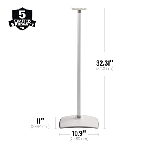 Sanus Fixed Height Speaker Stand for Sonos Era 300 Single WSSE31 - color: White