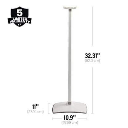 Sanus Fixed Height Speaker Stand for Sonos Era 300 Single WSSE31 - color: White