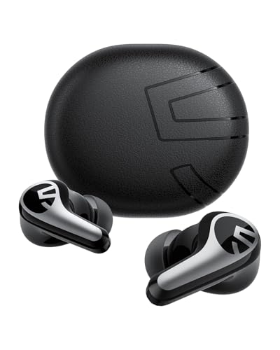 SoundPEATS C30 - True Wireless Earbuds - Bluetooth Headphones 6.0 - Black | Hybrid ANC LDAC Hi-Res Audio 52H Playtime -52dB Adaptive Noise Cancelling 6-Mic Clear Call 12mm Driver Multi-Point IP54 - color: Black