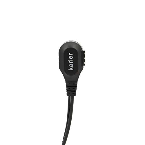 2 Pin PTT Mic Headset Walkie Talkie Earpiece with Soft Silica Gel G Shape Earloops for Kenwood Baofeng UV-5R BF-F8HP BF-888S Arcshell AR-5 (2 Pack)