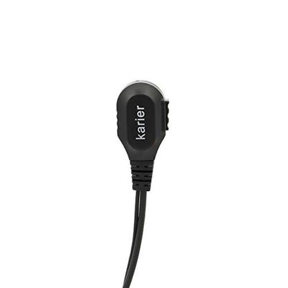2 Pin PTT Mic Headset Walkie Talkie Earpiece with Soft Silica Gel G Shape Earloops for Kenwood Baofeng UV-5R BF-F8HP BF-888S Arcshell AR-5 (2 Pack)
