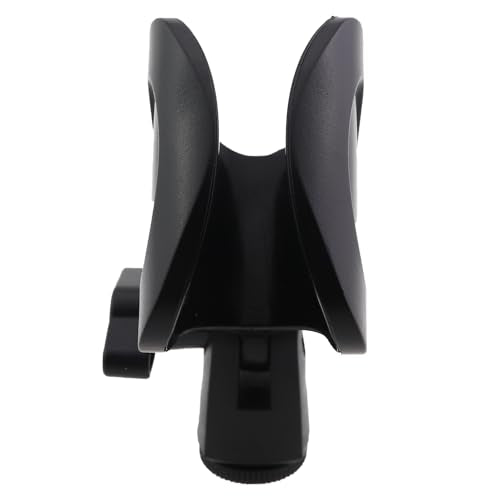 4PCS Black Universal Microphone Clip with Knob Microphone Mic Clip Spring Clip U Clip Plastic Stand Clip For Condenser Microphone Direct Broadcast Wired Microphone