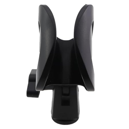 4PCS Black Universal Microphone Clip with Knob Microphone Mic Clip Spring Clip U Clip Plastic Stand Clip For Condenser Microphone Direct Broadcast Wired Microphone