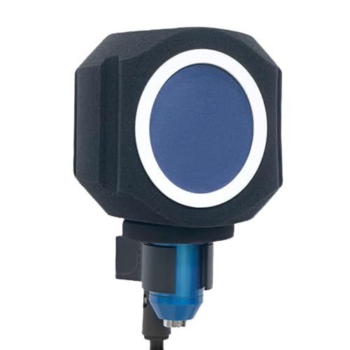 Microphone Windscreen Studio Microphone Noise Isolation Shield Windshield For Mics Soundproof Covers 1PC - color: White and black brac