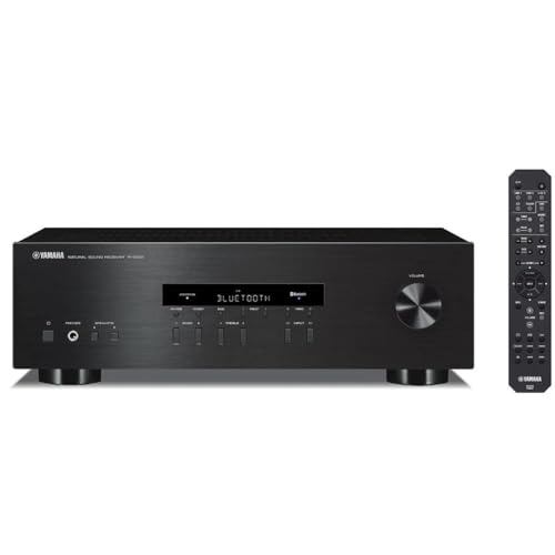 Yamaha R-S202 Stereo Receiver with Bluetooth, Bundle with H&A 16 AWG Speaker Wire Cable (100' Spool)