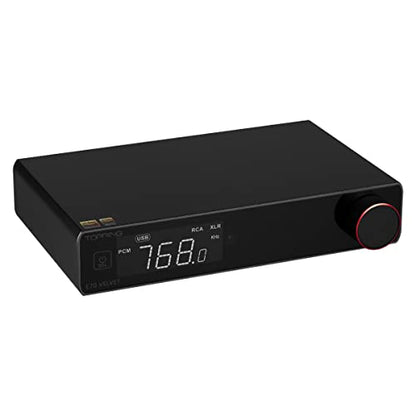 Topping E70 Velvet AK4499EX DAC Audio Decoder - Bluetooth5.1 LDAC Hires XU316 32Bit/768kHz DSD512 BT/USB/Coax/Opt Inputs RCA/XLR HiFi Stereo Digital to Analog Convertor Black - color: Black
