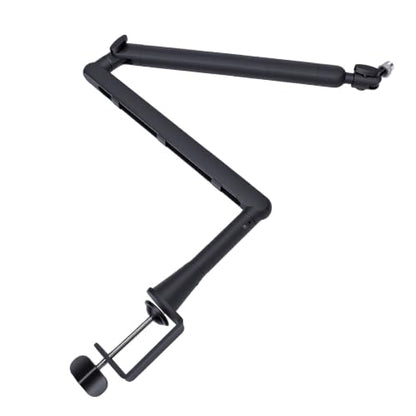 Studio Microphone Arm, 5.7in Extension Pole Adjustable Mic Boom Stand with Cable Management, for Streaming Gaming Podcast Recording