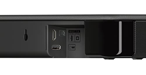 Sony S100F 2.0ch Soundbar with Bass Reflex Speaker, Integrated Tweeter and Bluetooth, (HTS100F), easy setup, compact, home office use with clear sound black | Bass Reflex Speaker, Integrated Tweeter, Clear Sound, Easy HDMI ARC setup, S-Force Front Surroun