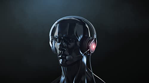 Cherry HC 2.2 Wired Headset for Gaming & Multimedia USB 7.1 Surround Sound Detachable Microphone Black 7 Foot Long Cord.
