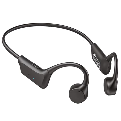 Spinosa Bone Conduction Headphones - Bluetooth 5.4 Open Ear Wireless Headset, 12Hr Battery Life, IPX5 Waterproof - for Sports, Running, Hiking, Cycling - Includes Earplugs