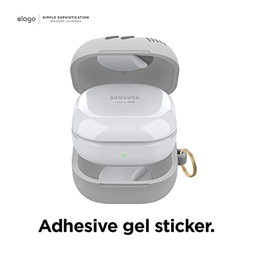 elago GB5 Case for Galaxy Buds FE, 2 Pro, 2, Pro, Live - color: Light Grey