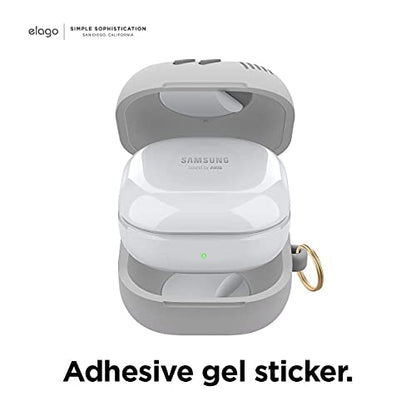 elago GB5 Case for Galaxy Buds FE, 2 Pro, 2, Pro, Live - color: Light Grey