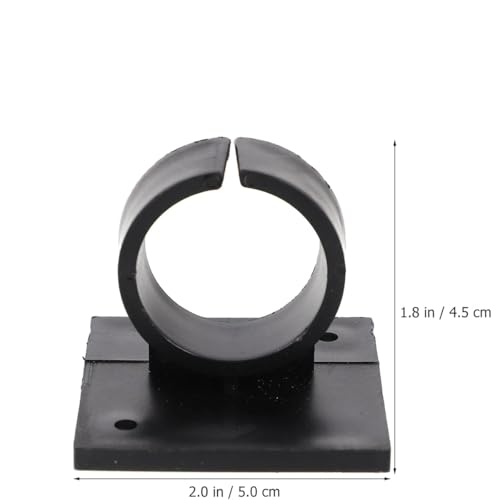 ZCZQC 4PCS Small Wireless Microphone Clip with Adhesive Backing Fixed Small Microphone Clip Adhesive Backing Square Clip Microphone Stand Hooks Desktop Logo Microphone Hook Black