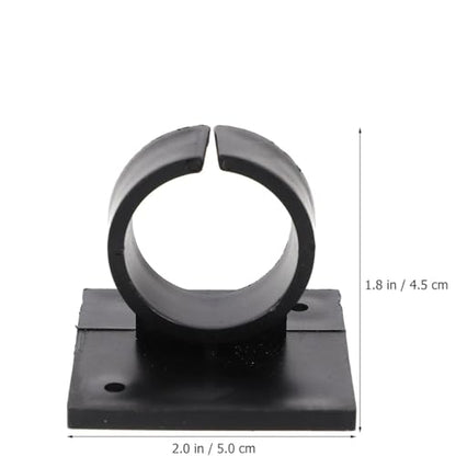 ZCZQC 4PCS Small Wireless Microphone Clip with Adhesive Backing Fixed Small Microphone Clip Adhesive Backing Square Clip Microphone Stand Hooks Desktop Logo Microphone Hook Black