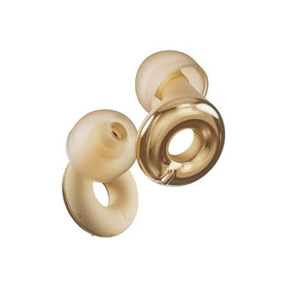 Loop Switch 2 Adjustable Ear Plugs - 3 Modes for Ultimate Control | 20-26dB SNR noise reduction. Flexible fit. For focus, travel, socializing, festivals & more - color: Gold