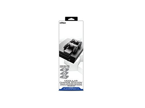 Nyko Modular Charge Station (New Version) Dual Port Controller Charging Station with Patented Charging Dongles for All PS4 , PS4 Slim and PS4 Pro