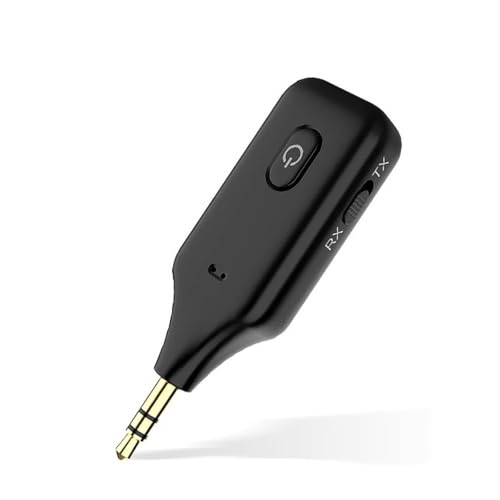 Aux Bluetooth Adapter for car，2-in-1 Bluetooth Transmitter Receiver，Wireless Transmitter for TV, PC, MP3, Gym, Airplane Use with Any 3.5 mm Audio Jack