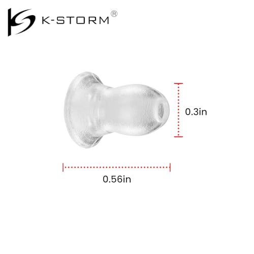 Replacement Silicone Mushroom Earbud Nipple EarTips for Acoustic Tube Earpieces (Small) - size: Small