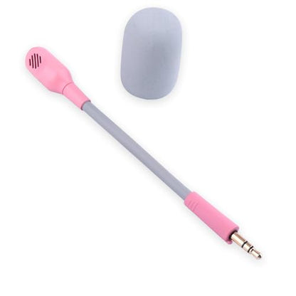 Barracuda X Mic Replacement for Razer Barracuda X Wireless Gaming Headphone,3.5mm Detachable Gaming Microphone Boom (Pink) - color: pink