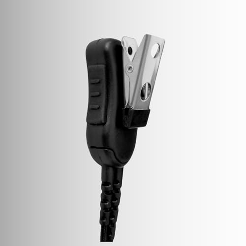 Sheepdog Microphones Acoustic Tube Earpiece with Microphone, Compatible with Motorola N70, N50, N30, R7, ION and MXP600, Black Cable (SPM-1300-M20), Premium Headset