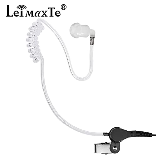 IC-F4011 Earpiece for ICOM 2 Way Radio,IC-F24S IC-F14 IC-F11 IC-F21 IC-F4011 IC-F3011 IC-F3013 IC-F3GT Headset with Mic PTT FBI Security Surveillance Acoustic Tube Walkie Talkie Headphone