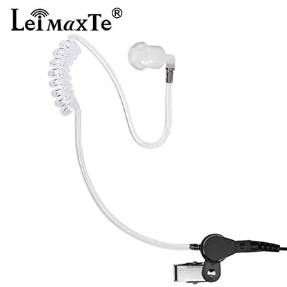 IC-F4011 Earpiece for ICOM 2 Way Radio,IC-F24S IC-F14 IC-F11 IC-F21 IC-F4011 IC-F3011 IC-F3013 IC-F3GT Headset with Mic PTT FBI Security Surveillance Acoustic Tube Walkie Talkie Headphone
