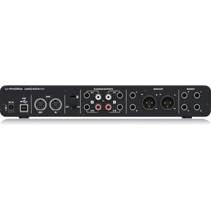 Behringer U-PHORIA UMC404HD Audiophile 4x4, 24-Bit/192 kHz USB Audio/MIDI Interface with Midas Mic Preamplifiers