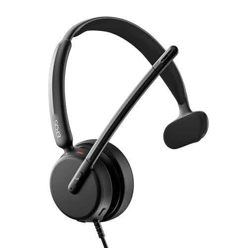 EPOS Impact 430 Mono On-Ear Wired USB-C and USB-A Headset with Noise-Canceling Mic, Plug-and-Play, Clear Audio, Lightweight Comfort, Suitable for Remote Work, Office Calls, and Online Meetings - style: Mono