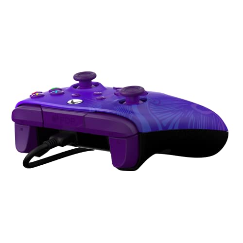 PDP Rematch Enhanced Wired Gaming Controller for Xbox Series X|S & Xbox One - color: Purple Fade, style: Controller