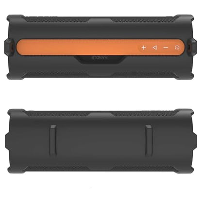 Silicone Case Cover for Xiaomi Sound Party Speaker, Soft Protective Sleeve Skin Cover Travel Protective Carrying Holder with Shoulder Strap Shockproof Anti-Drop Full Protection (Orange) - color: Orange