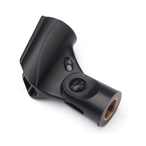 Generic WA371 Wireless Microphone Clip Holder Clamp for Shure QLXD2/SM58 Handheld Transmitter, 2 Pack, Black, MS-WA371