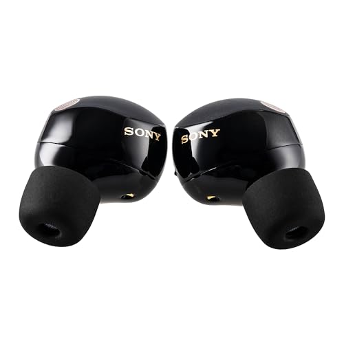 Sony WF-1000XM5 True Wireless Noise Canceling Earbuds (Black) Hi-Res Audio, Bluetooth 5.3, Adaptive ANC, Built-in Microphone with Goby Labs Cleaner and Microfiber Cloth Bundle - color: Black