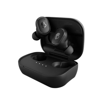 Skullcandy Grind Wireless In-Ear Earbuds - True Black | Noise Isolating Fit, Bluetooth, 40 Hours Battery, Microphone for iPhone Android, Customizable Sound, True Wireless - color: True Black, style: Grind