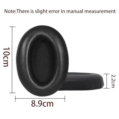 Earpads+Headband Covers for Sony Wh-1000XM3 Replacement Kit,Protein Leather Ear Pads Cushions and Silicone Zipper Headband for WH-1000XM3 Accessories(Black) - color: Black