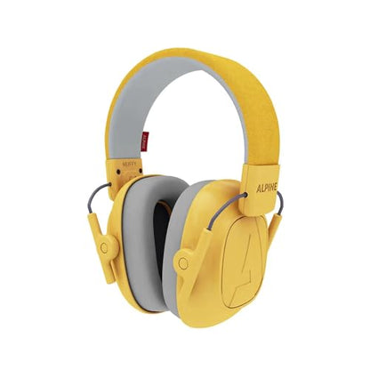 Alpine Muffy Kids Ear Muffs for Kids Ear Protection | 3-16 Years | Autism Sensory Products | 22dB Sound Reduction | Kids Noise Cancelling Ear Muffs | Noise Reduction Headphones for Kids - color: Yellow