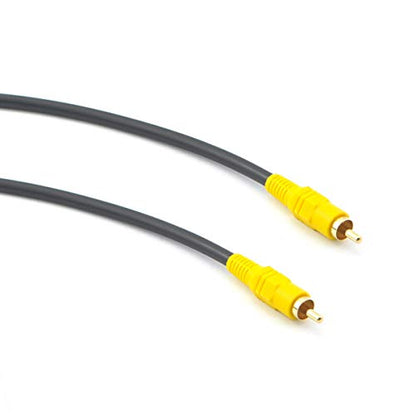 Digital Audio Coaxial Cable,RCA Male to Male Single Plug Cable,Video/Audio Extension Coaxial Cord for Subwoofer Rear View Parking Camera (10M) - size: 10M