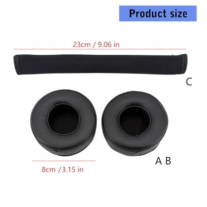 Headband Cushion Cover Compatible with 240 Over-Ear Headphone, No Wobble Zipper Slider, with Hanging Loop, Headphone Replacement Head Beam Sleeve Headband Cover - color: Cooling Ice gel