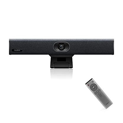 Yealink 4K Video Conference Camera System for PC, Huddle Room, Teams & Zoom | All-in-One UVC34 Webcam with 8 Microphones & Speaker, 120° Wide Angle, AI Auto Framing, Plug & Play Conference Meeting Bar - style: NO.1 UVC34 (without system)