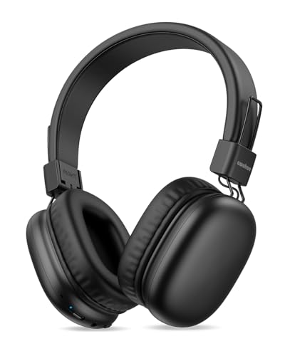awatrue Kids Over-Ear Bluetooth Headphones, 85dBA Safe Volume, Black | Built-in Microphone, Bluetooth 5.4, Foldable, 50H Playtime, USB-C Charging - color: Black