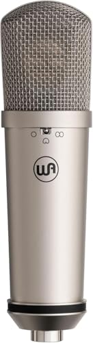 Warm Audio WA-87jr Large Diaphragm Condenser Mic with Shockmount, Rich Studio-Grade Sound for Vocals, Instruments, Podcasts, Nickel - color: Nickel