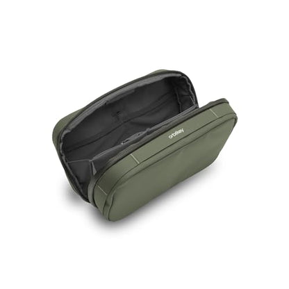 Orbitkey 2-in-1 Tech Accessory Pouch - Olive | Detachable Slim Sleeve | Organizes Cables & Chargers | Water-Resistant Fabric | Travel Ready - color: Olive
