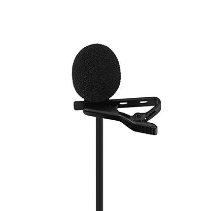 Professional Omnidirectional Portable Lavalier Microphone Wired with 1.5M Cable for Interview Recording for Mobile Phones 3.5mm Interface Plastic Material
