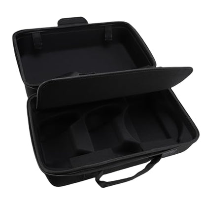 Dpofirs Protective Travel Bag for SLIM Console | Hard Shell Shockproof Storage Case, Controller Holder, WaterResistant, Large Capacity, Gray (Black) - color: Black