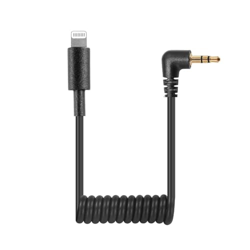 GODOX GAC-IC10 Lightning to 3.5mm TRS Adapter Cable Male-to-Male Audio Cable Compatible with iPhone
