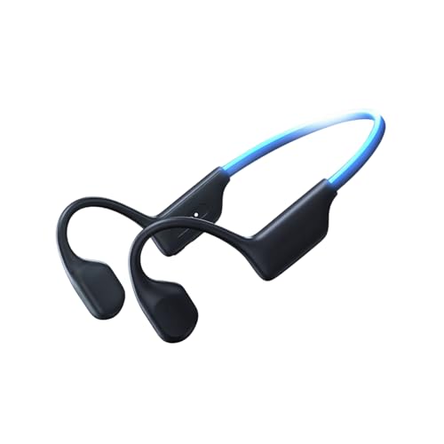 Xmenha Waterproof Bone Conduction Headphones for Swimming Wireless Bluetooth Bone Conduction Earbuds Open Ear Headphones Out of Ear Wireless Bluetooth - color: Black