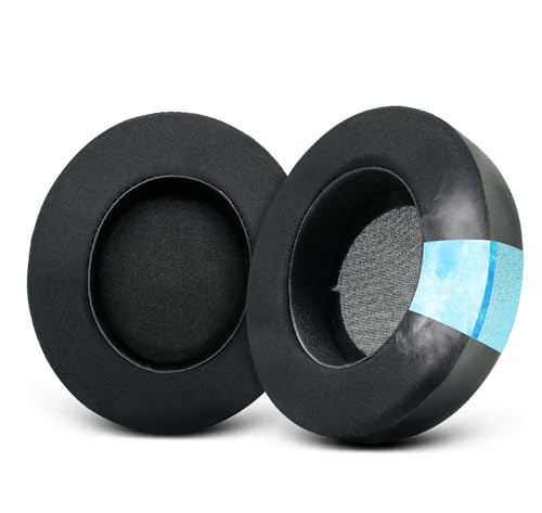 Cooling-Gel Ear Pads Cushions for Razer Kraken Pro V2 & Razer Kraken 7.1 V2 | Replacement Ear Cups Earmuffs Made of Ice Silk Fabric & Memory Foam, Easy Installation - Black