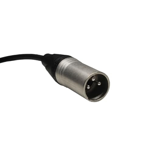 1.65FT Right Angle XLR Female to Straight XLR Male Audio Cable, Multi Angle Adjustbale XLR Female to Male Microphone Extension Cable for Audio Interface Amplifier Speaker and More