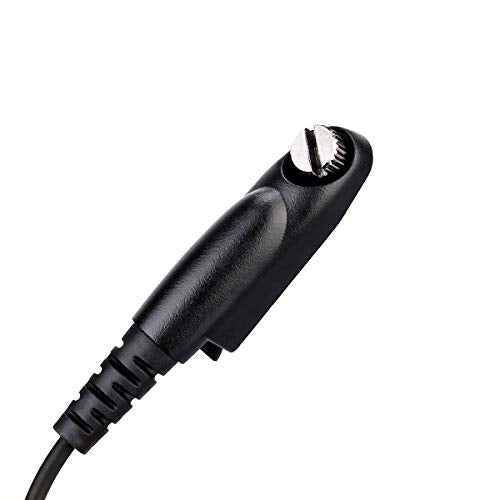 Retevis RT48 Walkie Talkie Earpiece with Mic,IP66 Waterproof | Compatible with RT29G/RT29S/RT47/RT47V, Ailunce HD1/HD2/HA1G, Motorola EX500 Walkie-talkies, 2 Way Radio Earpiec(4 Pack)