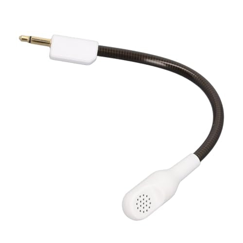Mic Replacement for BlackShark V2 BlackSharV2 Pro Gaming Headset, 3.5mm Noise Cancelling Game Boom Microphone for BlackShark V2 BlackSharV2 Pro (White) - color: White